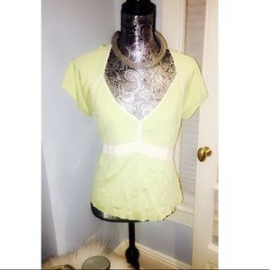 Lime green Liz Clairborne short sleeve top